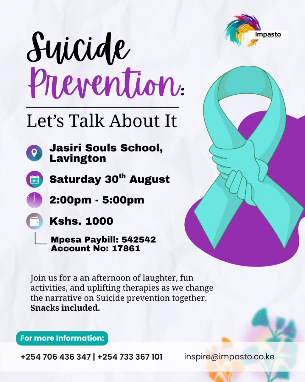 Suicide Prevention Lets Talk about it